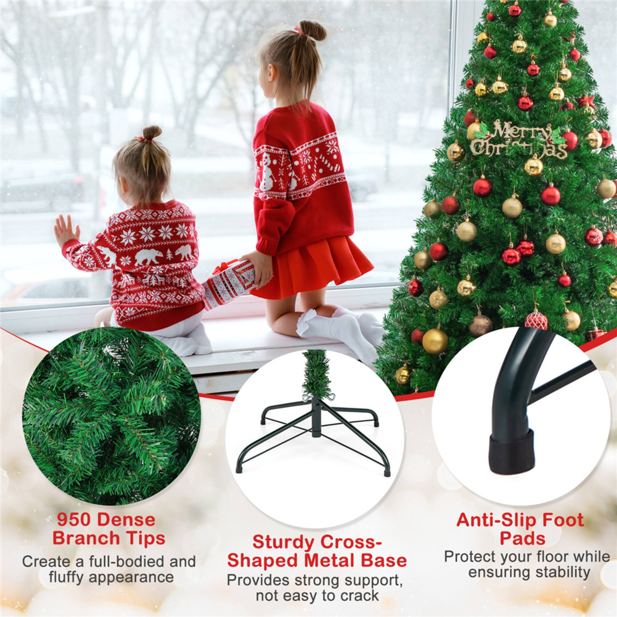 Costway 7ft. Unlit Artificial Christmas Tree